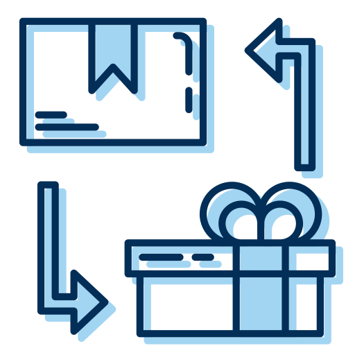Gift box Generic Blue icon