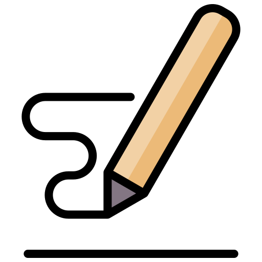 글쓰기 Generic Outline Color icon