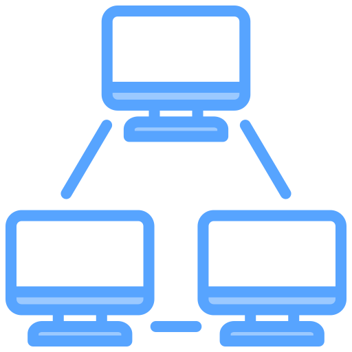 Компьютерные сети Generic Blue иконка