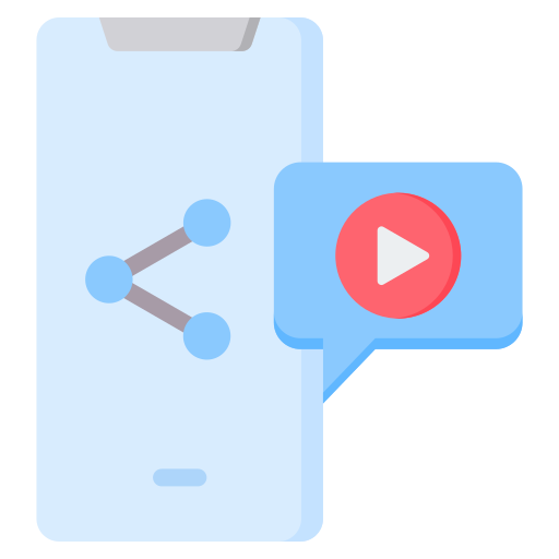 Video sharing Generic Flat icon