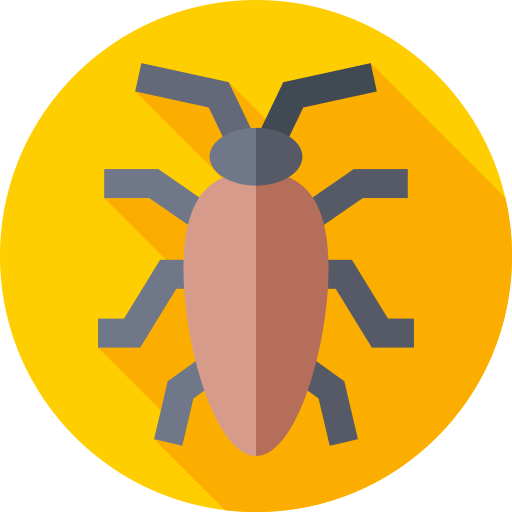 cucaracha Flat Circular Flat icono
