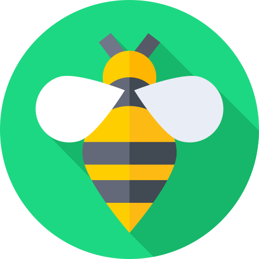 pszczoła Flat Circular Flat ikona