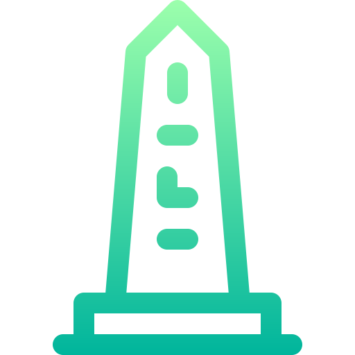 Obelisk Basic Gradient Lineal color icon