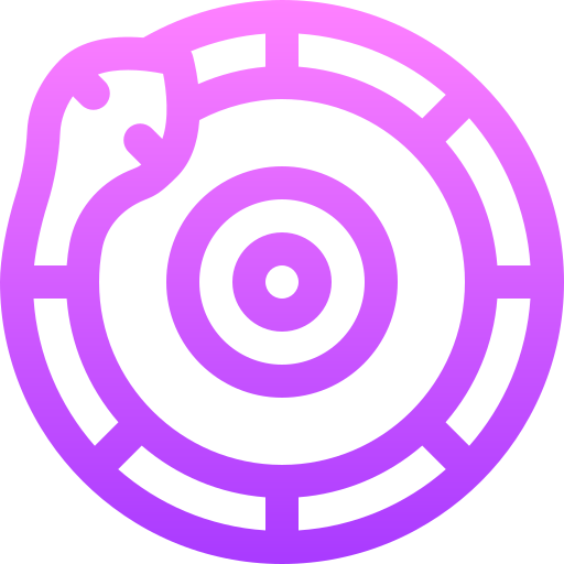 Ouroboros Basic Gradient Lineal color icon