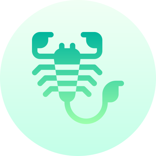 skorpion Basic Gradient Circular ikona