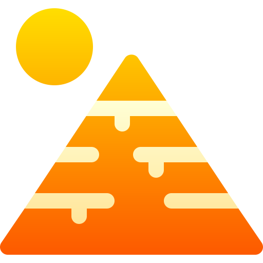 Pyramid Basic Gradient Gradient icon