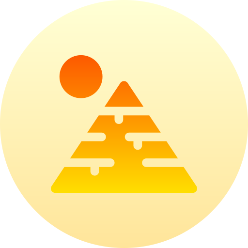 pyramide Basic Gradient Circular icon