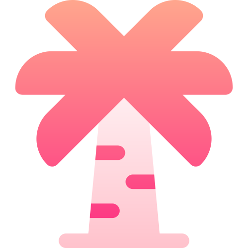 palmboom Basic Gradient Gradient icoon