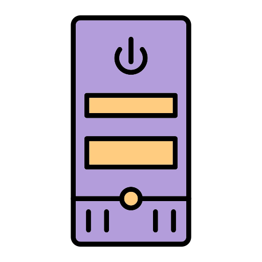 Computer tower Generic Outline Color icon