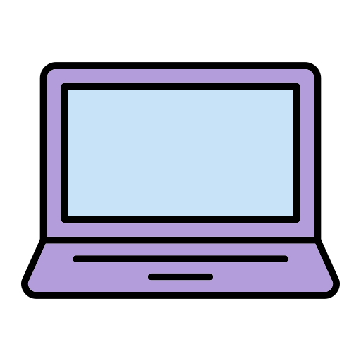 ordinateur portable Generic Outline Color Icône