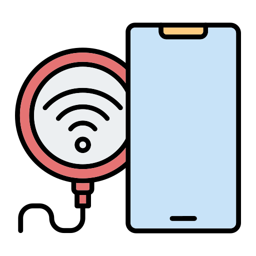 ワイヤレス充電器 Generic Outline Color icon