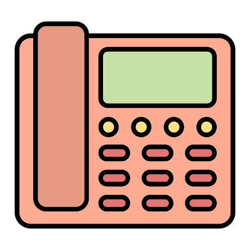vaste telefoon Generic Outline Color icoon