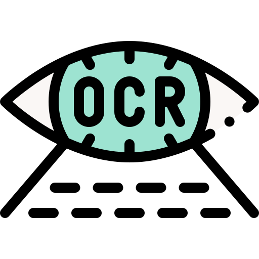 ocr Detailed Rounded Lineal color icona