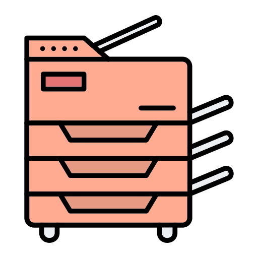 Photocopier Generic Outline Color icon