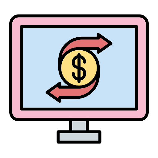 Online transfer Generic Outline Color icon