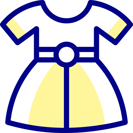 bébé robe Detailed Mixed Lineal color Icône