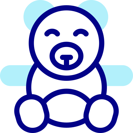 teddybär Detailed Mixed Lineal color icon