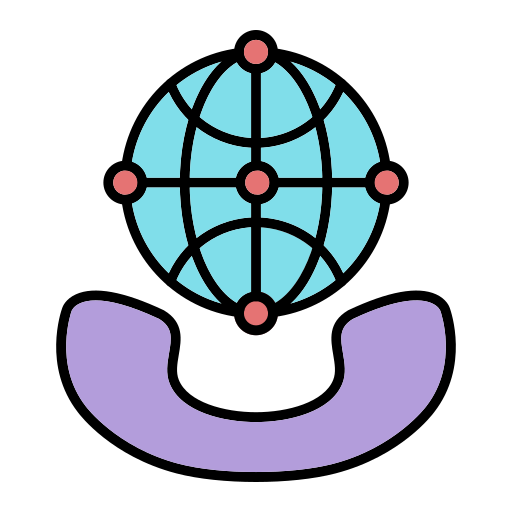 internationaler anruf Generic Outline Color icon