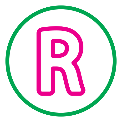 lettera r Generic Outline Color icona