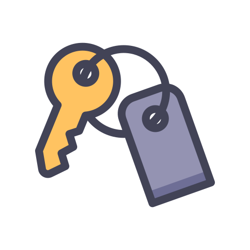 klucz do drzwi Generic Outline Color ikona