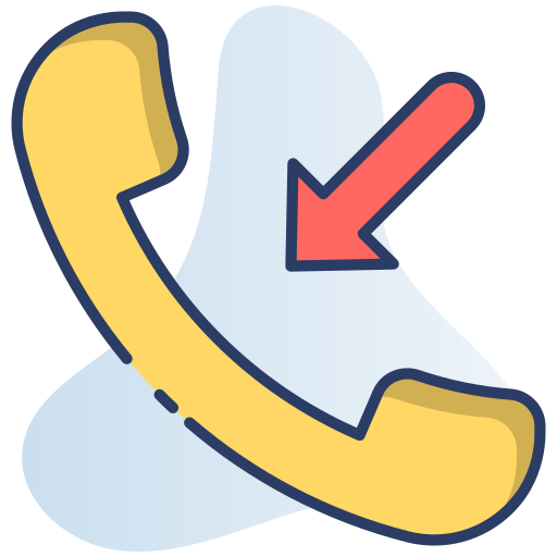 binnenkomend telefoongesprek Generic Rounded Shapes icoon