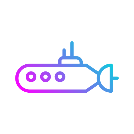 okręty podwodne Generic Gradient ikona