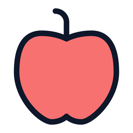 사과 Generic Outline Color icon