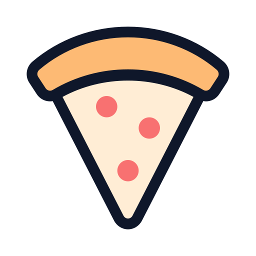 kawałek pizzy Generic Outline Color ikona