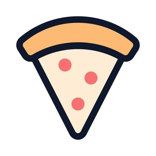 porción de pizza Generic Outline Color icono