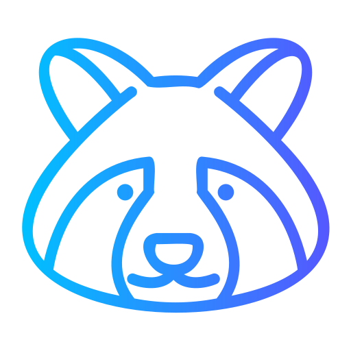 Raccoon Generic Gradient icon