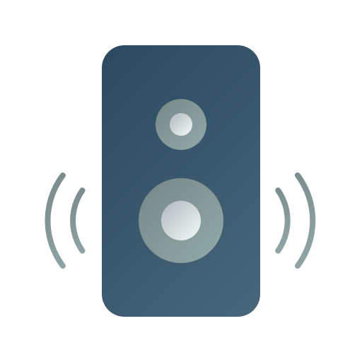 głośnik niskotonowy Generic Flat Gradient ikona