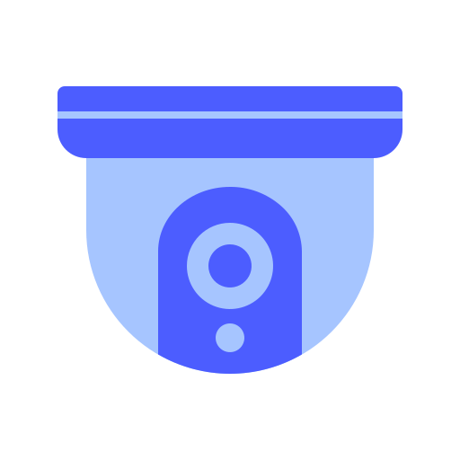 caméra de vidéosurveillance Generic Blue Icône