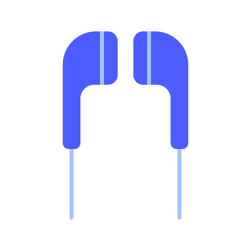 Earbud Generic Blue icon