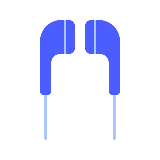 イヤホン Generic Blue icon