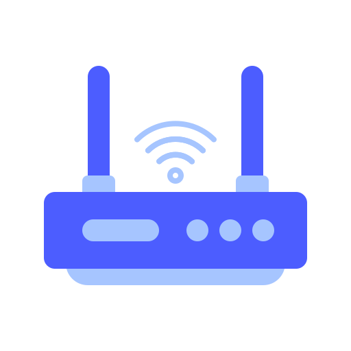 Wifi router Generic Blue icon