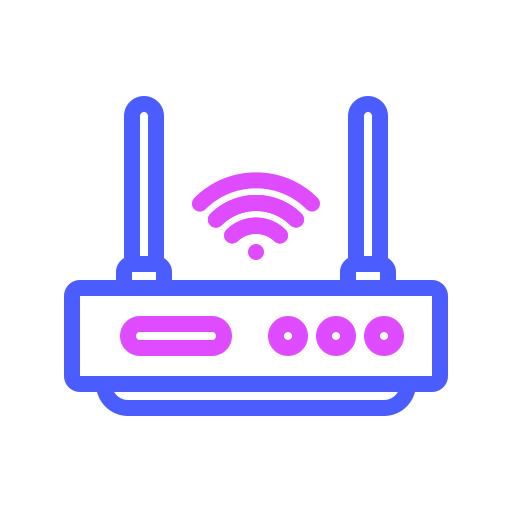 router wifi Generic Outline Color ikona