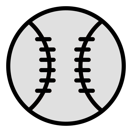 baseball Generic Outline Color ikona