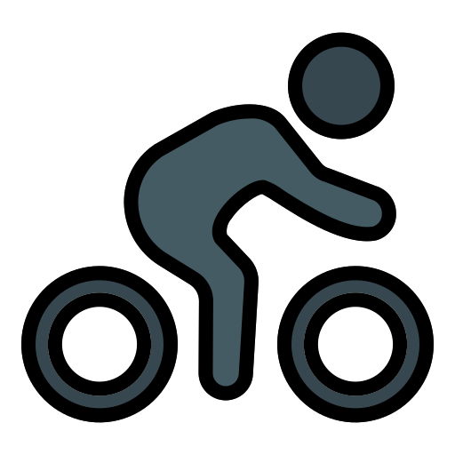 Кататься на велосипеде Generic Outline Color иконка