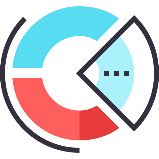 gráfico circular Maxim Basinski Premium Lineal Color icono