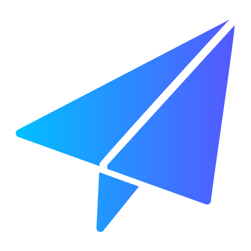 avion de papel Generic Flat Gradient icono