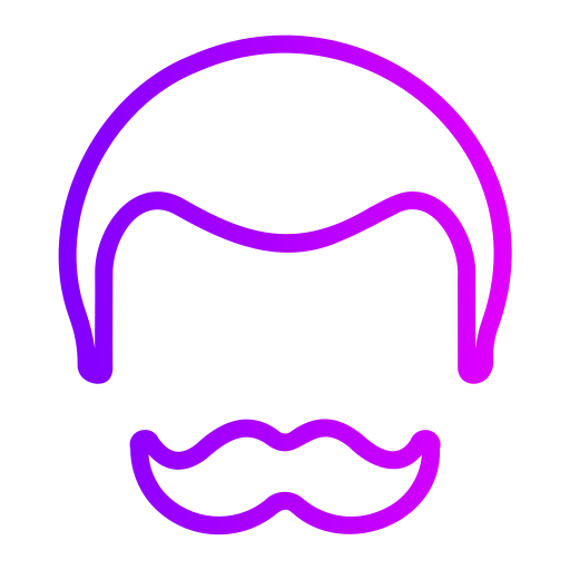 Facial hair Generic Gradient icon