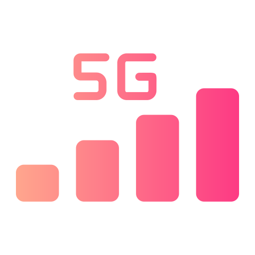 5g Generic Flat Gradient Icône