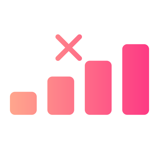 geen signaal Generic Flat Gradient icoon