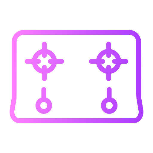 kuchenka gazowa Generic Gradient ikona