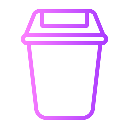 papelera de reciclaje Generic Gradient icono