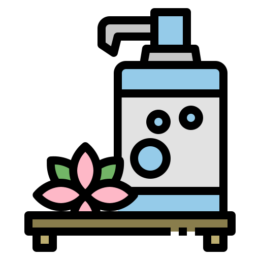 jabón líquido Generic Outline Color icono