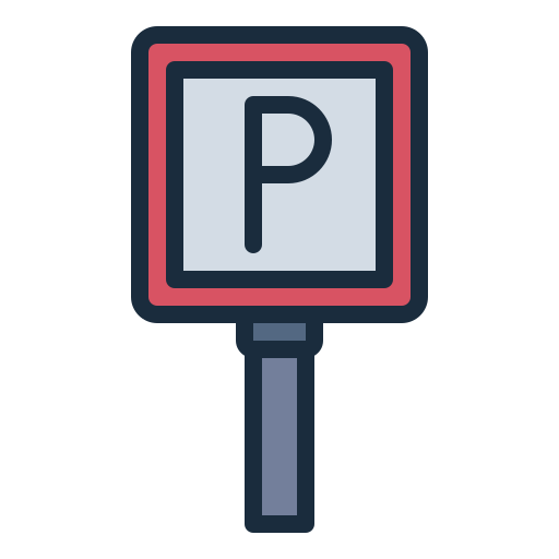 駐車場 Generic Outline Color icon