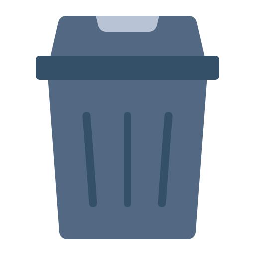 Trash bin Generic Flat icon