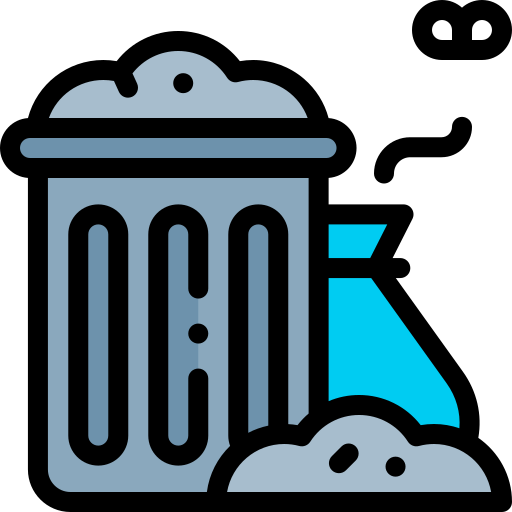 Waste Detailed Rounded Lineal color icon