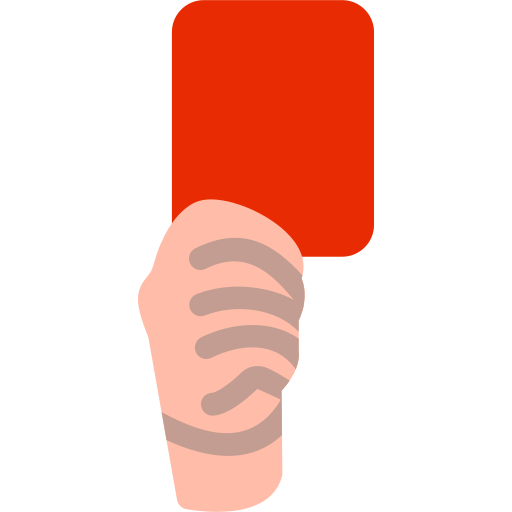 Red card Generic Flat icon